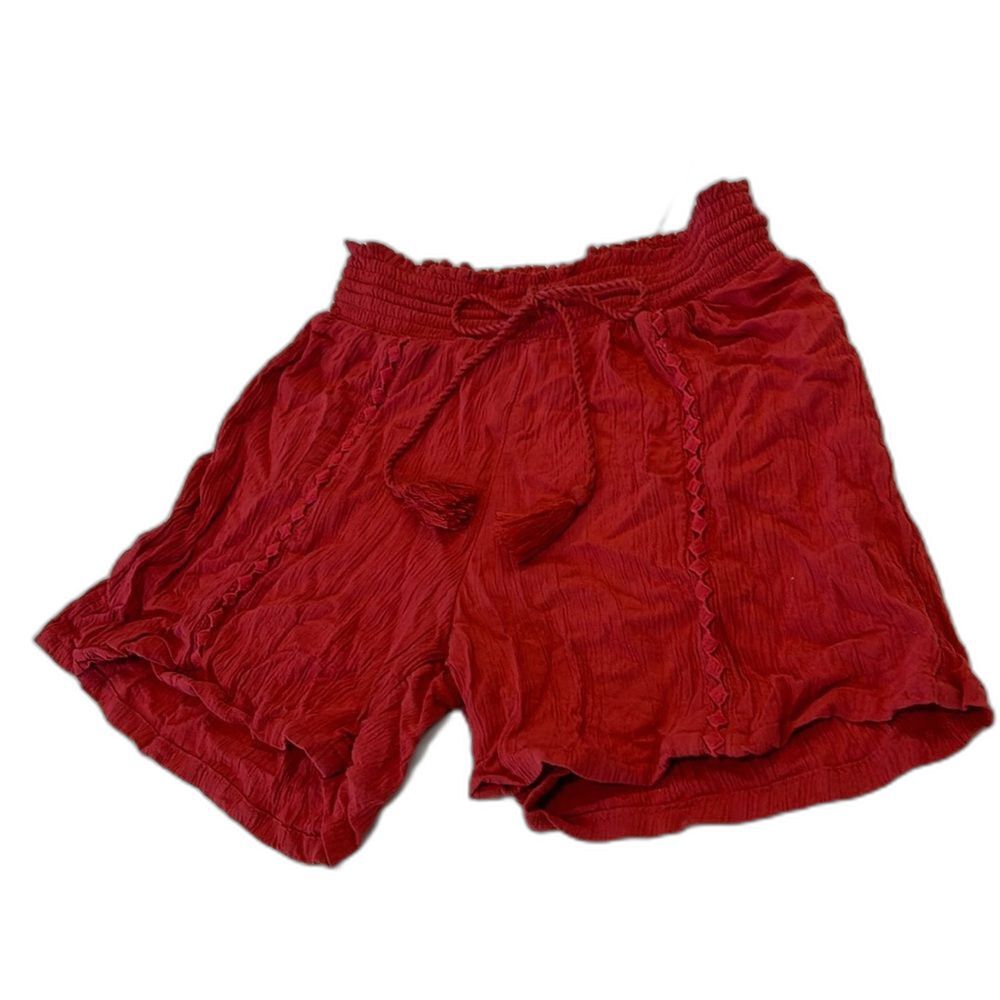 Arizona Jean Co Women's Orange Drawstring Casual Shorts Size XS